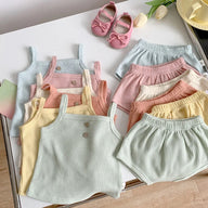 Bailey Waffle Singlet Set