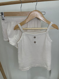 Bailey Waffle Singlet Set