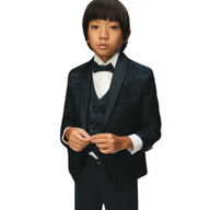 BOYS PATTERN 5 PIECE SUIT 1-5YRS