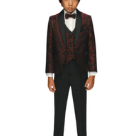 BOYS PATTERN 5 PIECE SUIT 1-5YRS