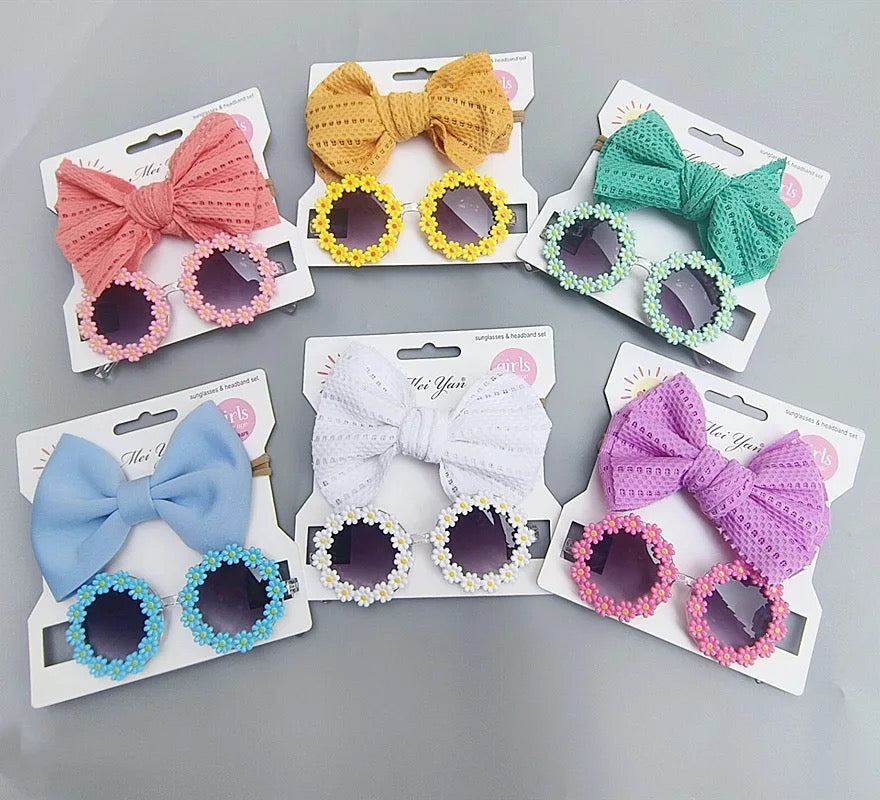 BOW HEADBAND /DAISY SUNGLASSES