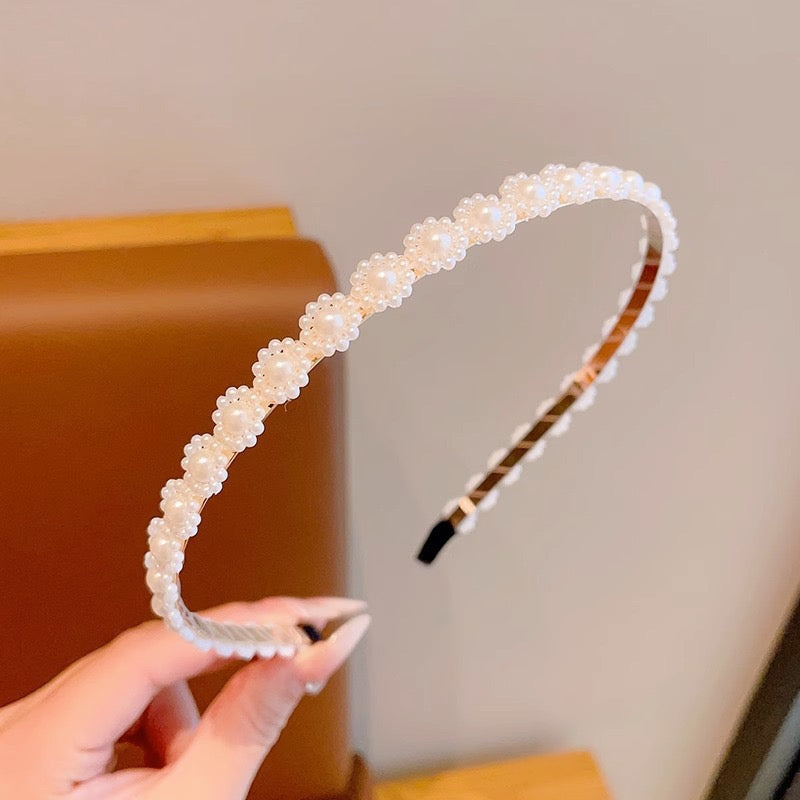 flower pearl headband