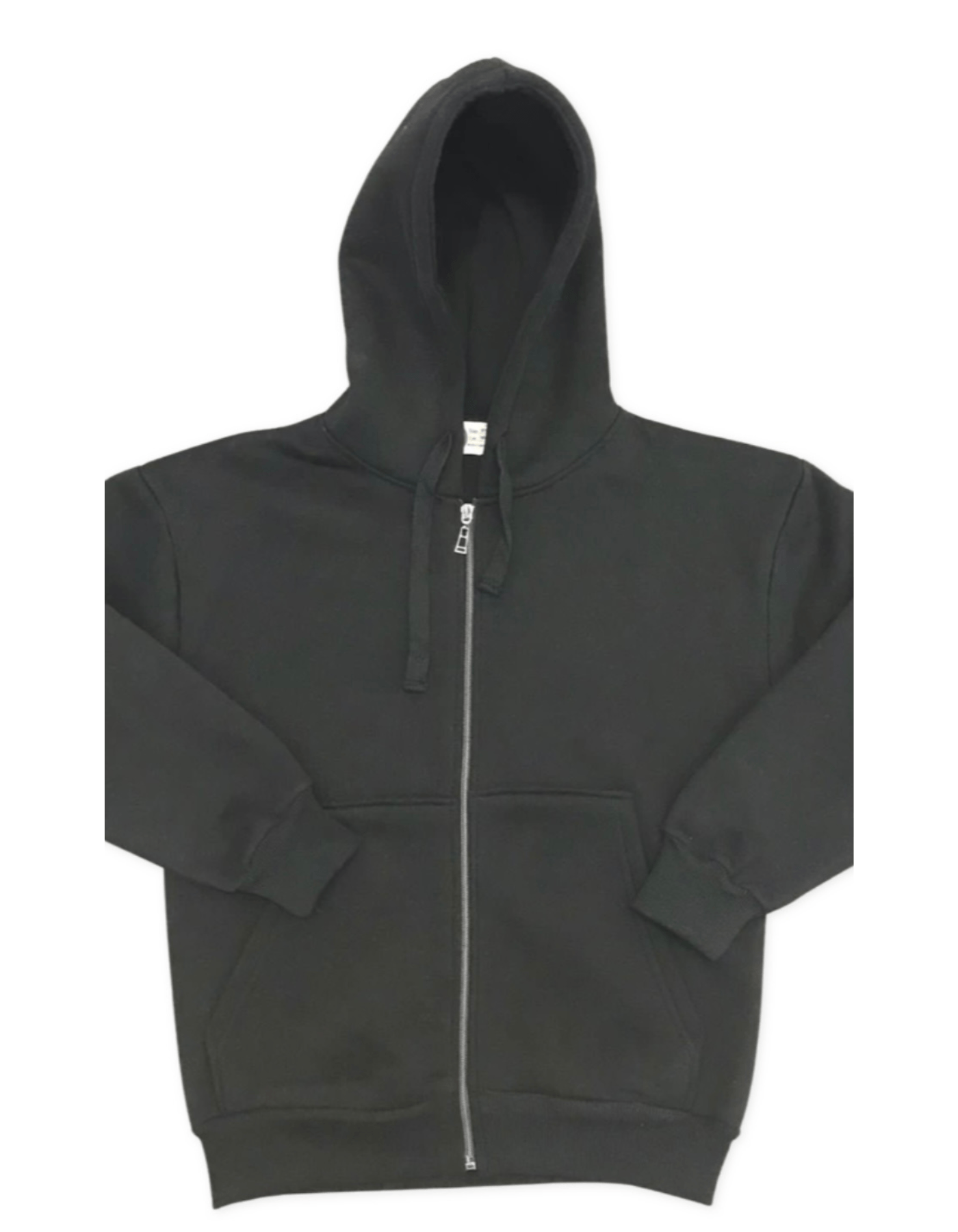 black unisex cozy drawstring jacket