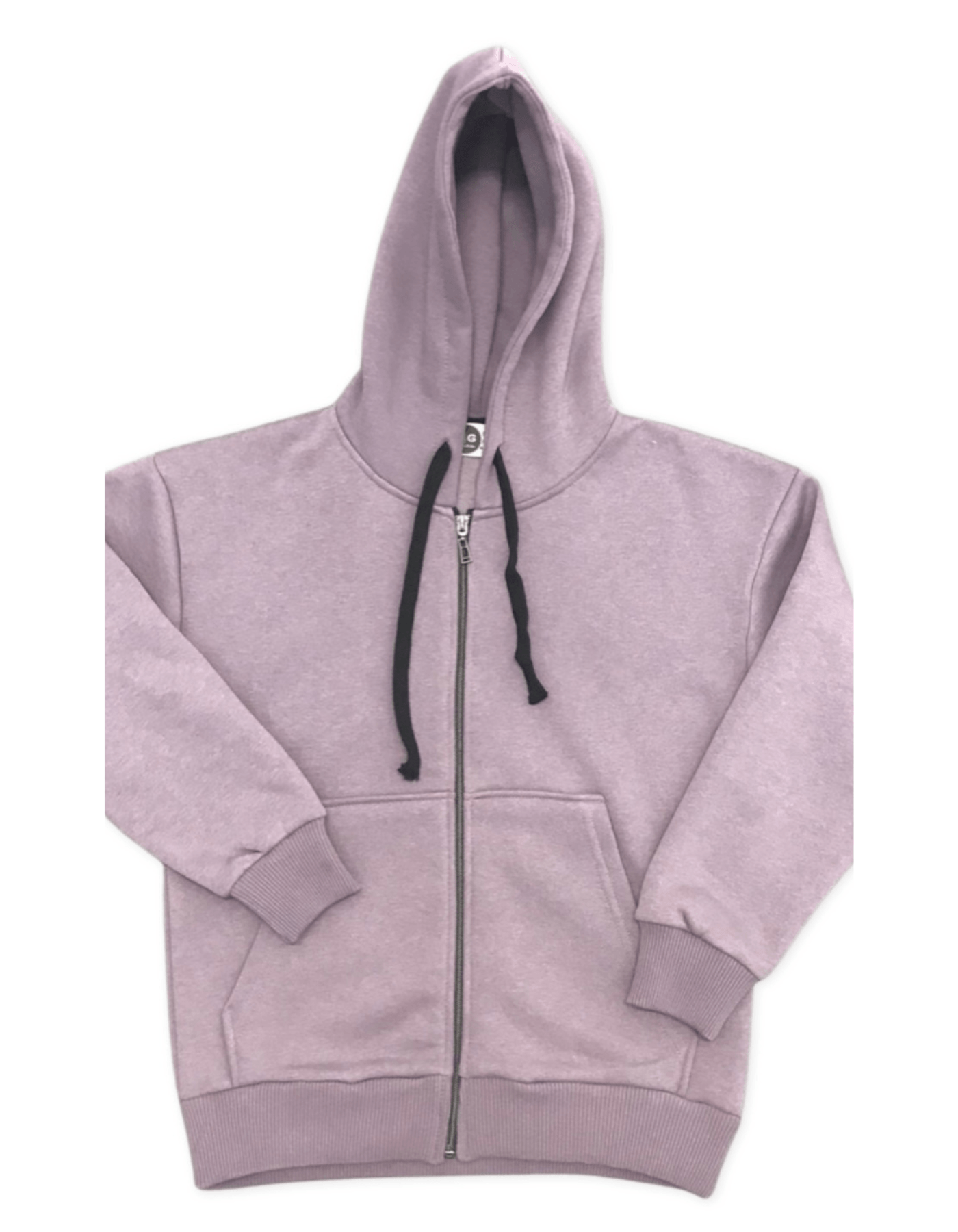 Purple unisex cozy drawstring jacket